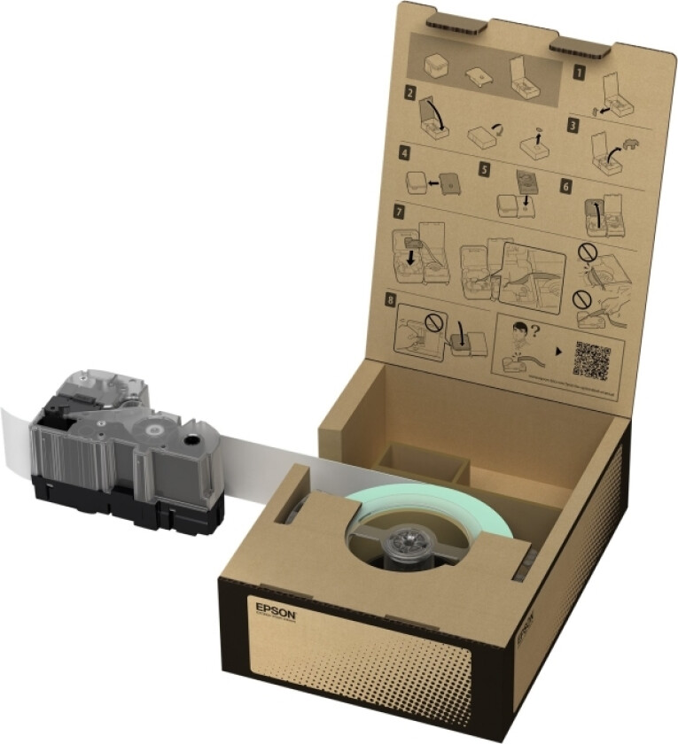 Br-Vn36yb-E - Vinyl - Svart På Gult - Rull (3,6 Cm X 45 M) 1 Kassett(Er) Merketape - For Labelworks Lw-Z5000be, Lw-Z5010be, Lw-Z5010be Az, Lw-Z