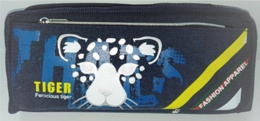 Pencil Case Fresh Pencil Case Large Tube Tiger Ferocious Fresh