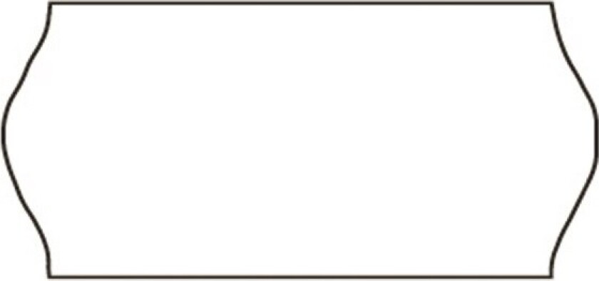 Meto Etiket Perm 26X12 Hvid (6Rl/1500)