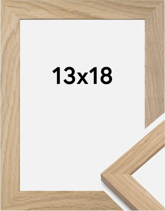 Ramme Oak Wood Akrylglass 13x18 Cm