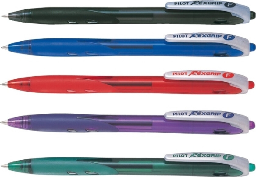 Pilot Rexgrip Kulepenn Svart (Wp1323)