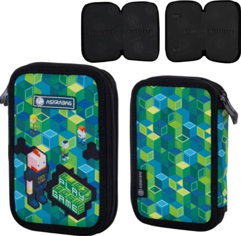 Astra Pennal Dobbelt To-Roms Skolepenal Uten Minecraft Game Astra Utstyr