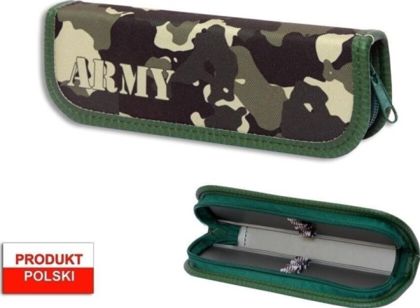 Warta Pennal Skolepenal War-1223, Hard, Liten, Camogrønn