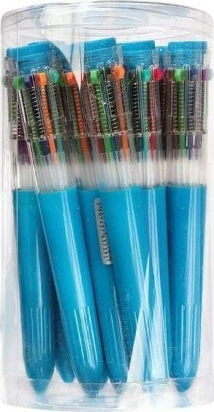 Titanum Kulepenn 10 Farger Blanding (12 Stk)