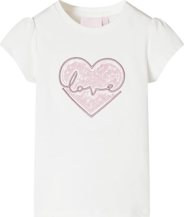 T-skjorte for barn ecru 128