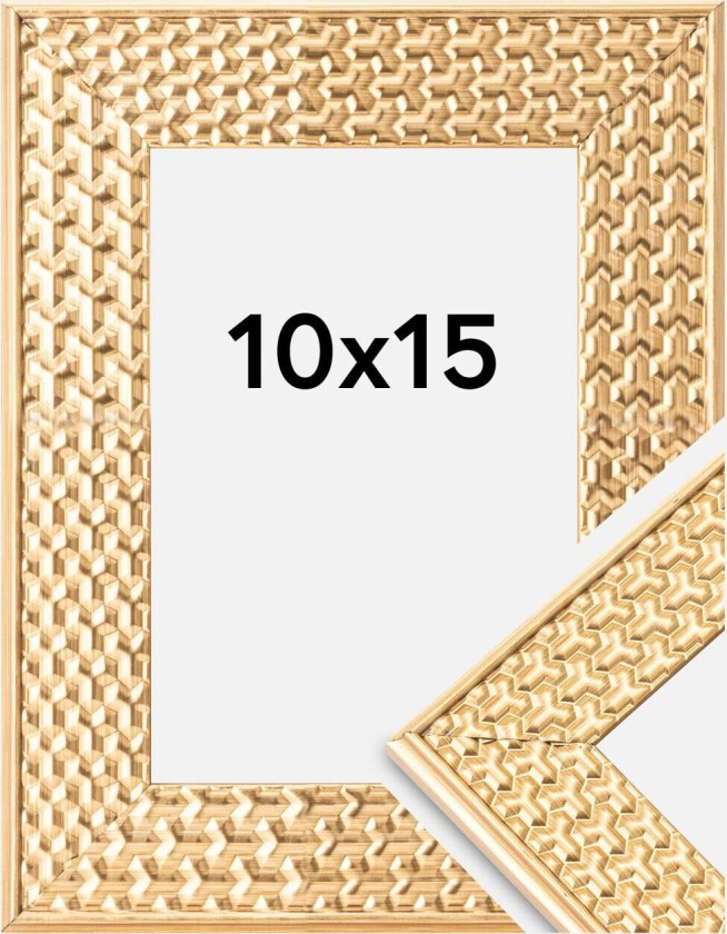 Ramme Grace Akrylglass Gull 10x15 Cm