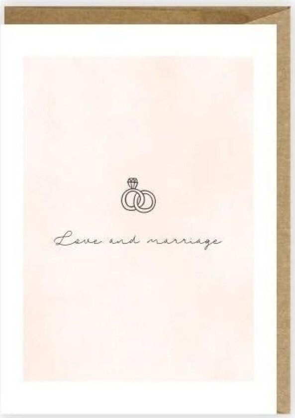 Gratulasjonskort, Øko Konvolutt Bryllup K006