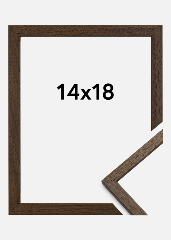 Ramme Edsbyn Akrylglass Valnøtt 14x18 Cm