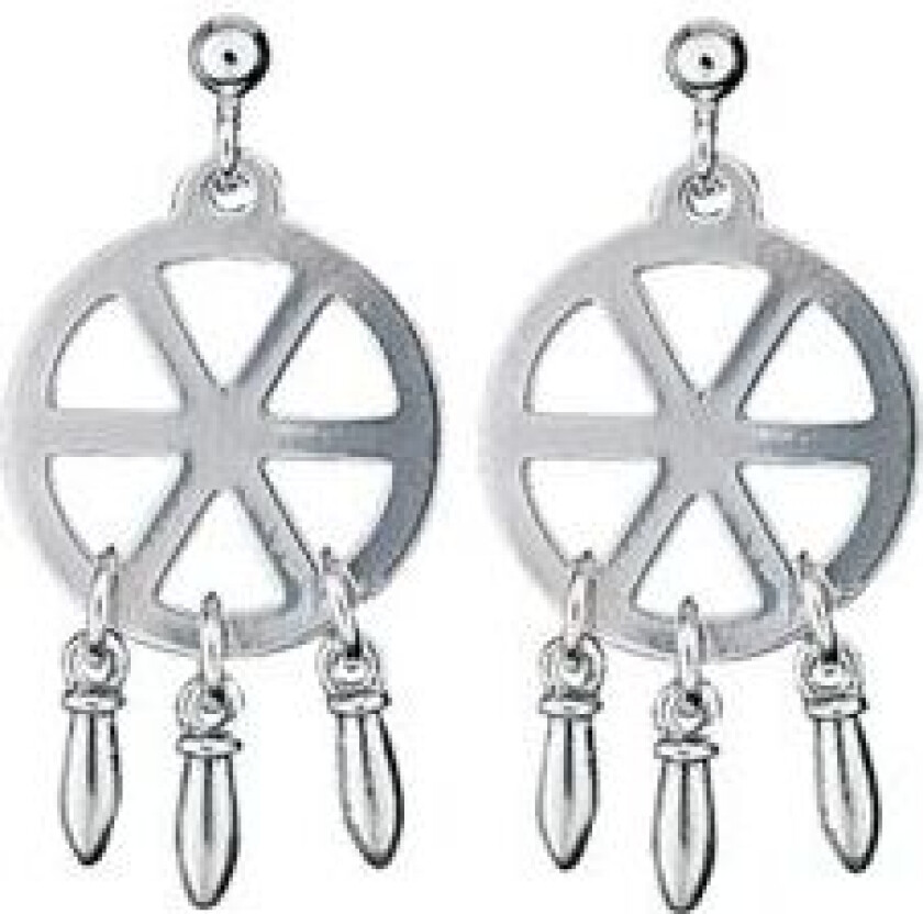 Øredobber Romsdal i 830 oksidert sølv