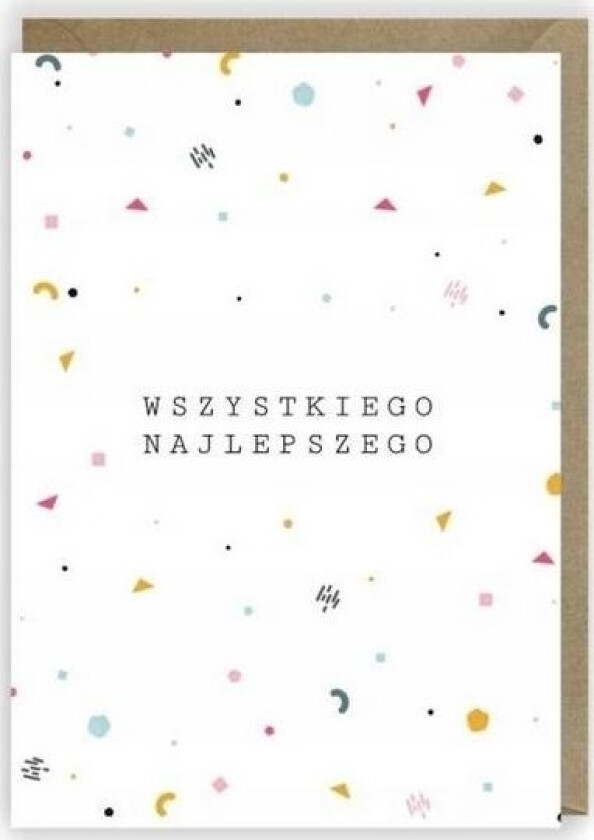 Bursdagskort, Øko Konvolutt K018