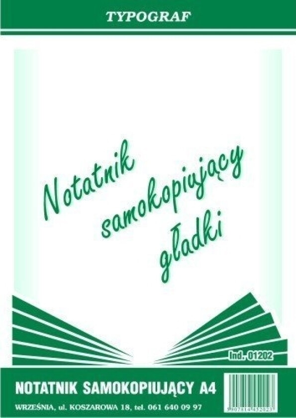 A4 Vanlig Selvkopierbar Notatbok