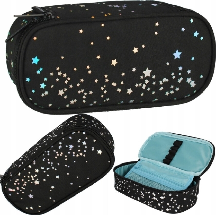 Pencil Case Oval 1 Zip Night Sky Starpak 506202