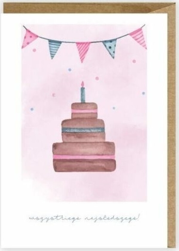 Bursdagskort, Øko Konvolutt K019