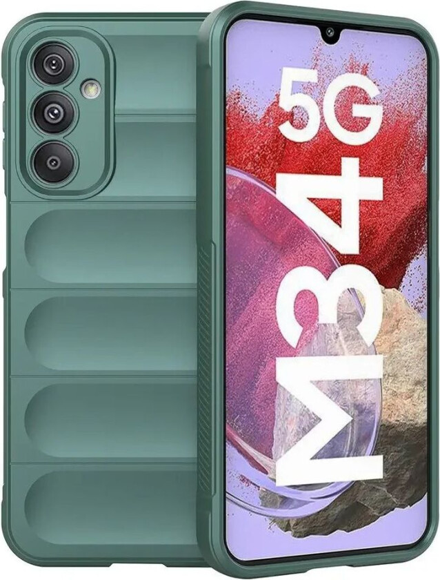 Samsung Galaxy M34 (5G) / F34 (5G) Fleksibelt Plastdeksel - Grønn