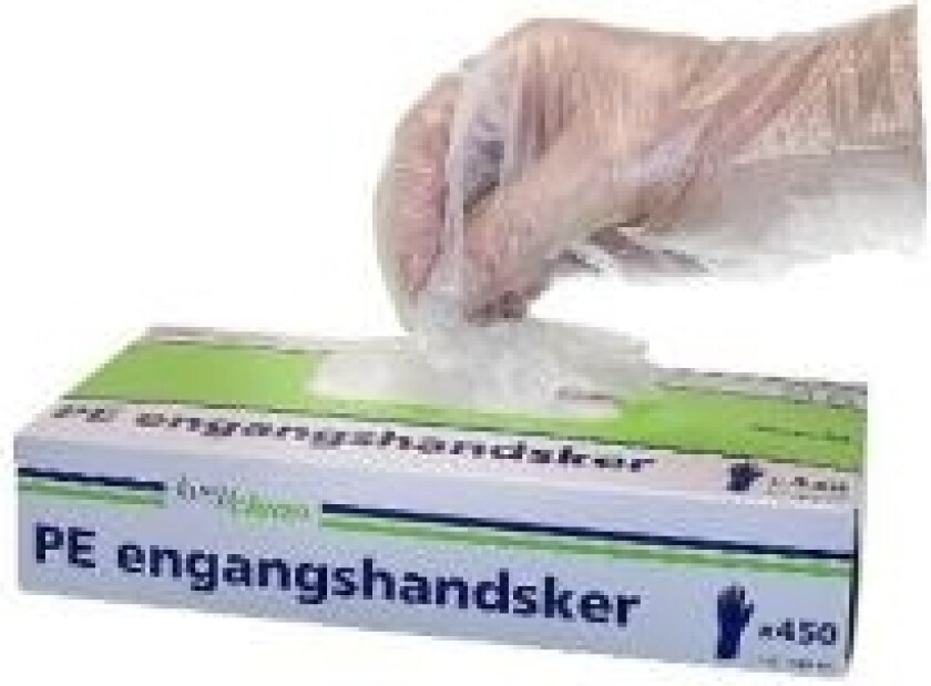 Bilde av Engangshanske Str M HDPE, 10 pk x 450 stk/krt