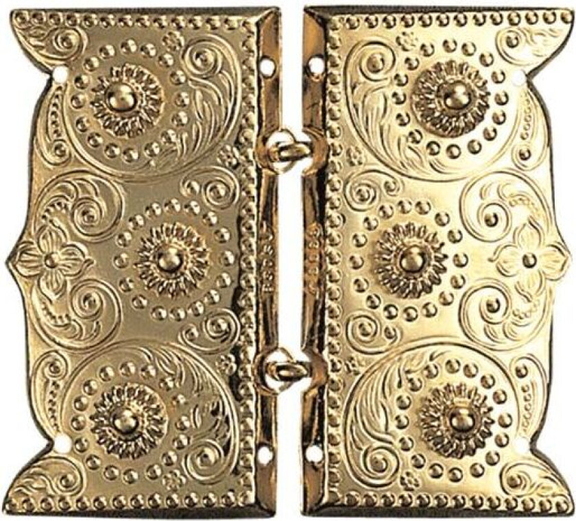 Beltespenne i 830 forgylt sølv med kruser