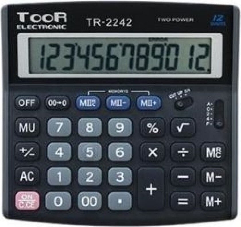 Tr-2242 Toor 12-Position Office Calculator