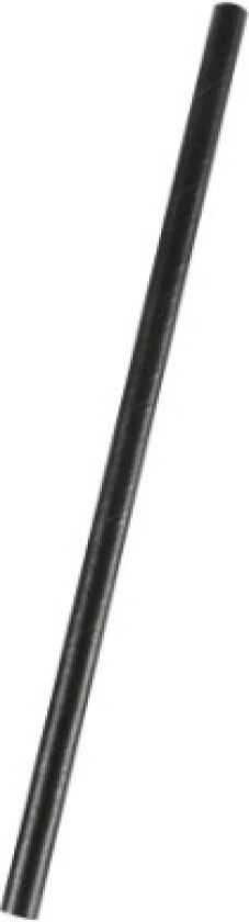 Sugerør Papir Exclussiv Sort Ø6x140mm 500Stk/Pak