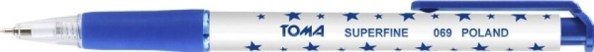 Toma Superfine Automatisk Kulepenn Blå (To-069)