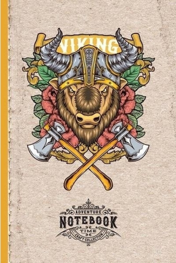 Frisk Dekorativ Notatbok 143X210/64K Rutenett Bizon Viking