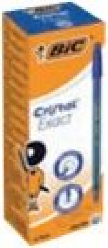 Bic Cristal Exact - Kulepenn - Blå - 0.7 Mm (En Pakke 20)
