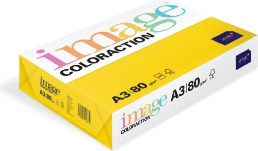 Kopipapir Image Coloraction A3 80G Sevilla Dark Yellow 500Ark/Pkt