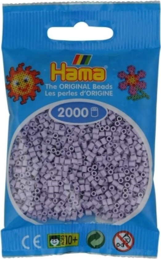 Hama Mini Perler 2000Stk Lys Lavendel