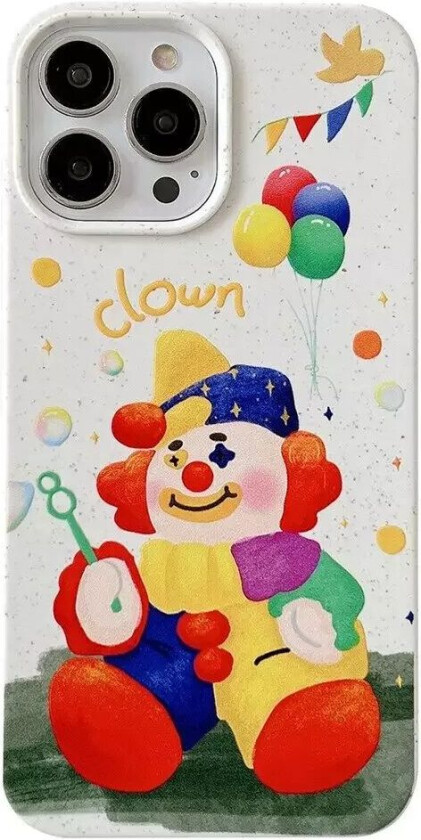 iPhone 13 Pro Fleksibelt Plast Deksel m. Motiv - Klovn