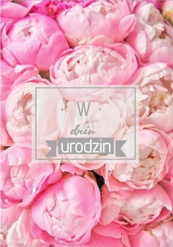 Bilde av B6 Bursdagskort, Peoner, Sølv Ts97