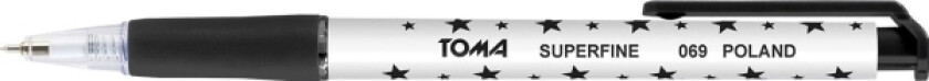 Toma Superfine Automatisk Kulepenn Svart (To-069)