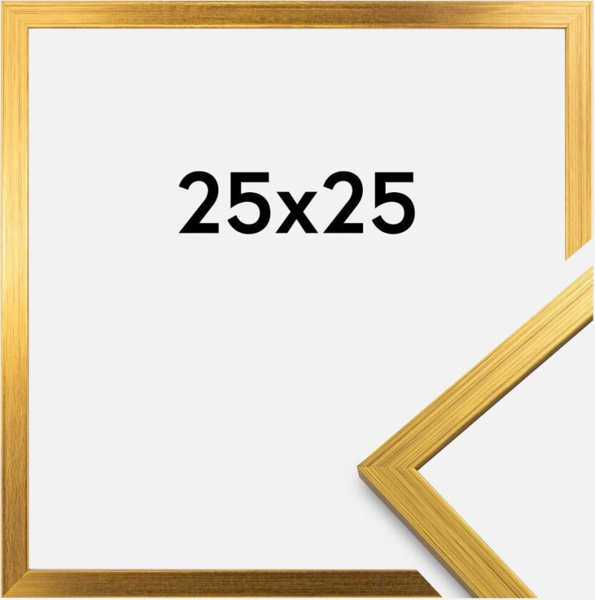 Ramme Edsbyn Akrylglass Gull 25x25 Cm