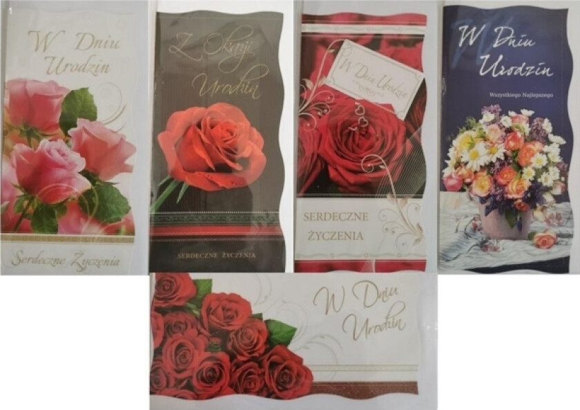 Dl Bursdagskort + Konvolutt