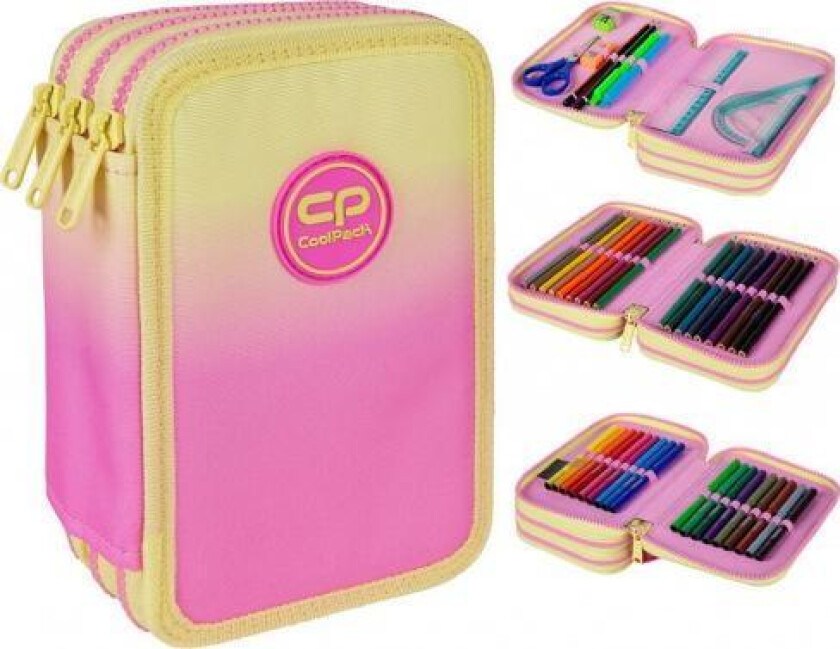 Pennal Penal Med Tilbehør Jumper 3 Gradient Fersken Fersken E67614 Coolpack