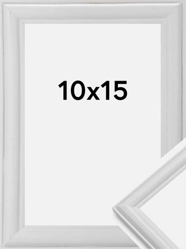 Ramme Line Hvit 10x15 Cm