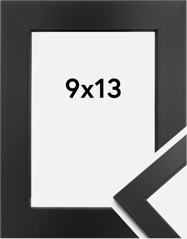 Ramme Black Wood Akrylglass 9x13 Cm