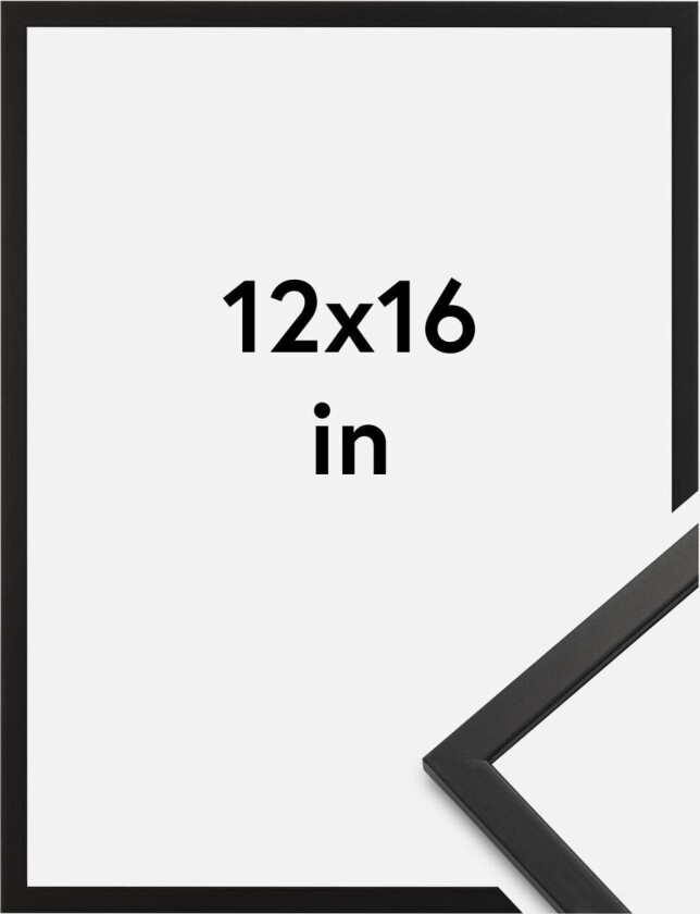 Ramme Edsbyn Akrylglass Svart 12x16 Inches (30,48x40,64 Cm)