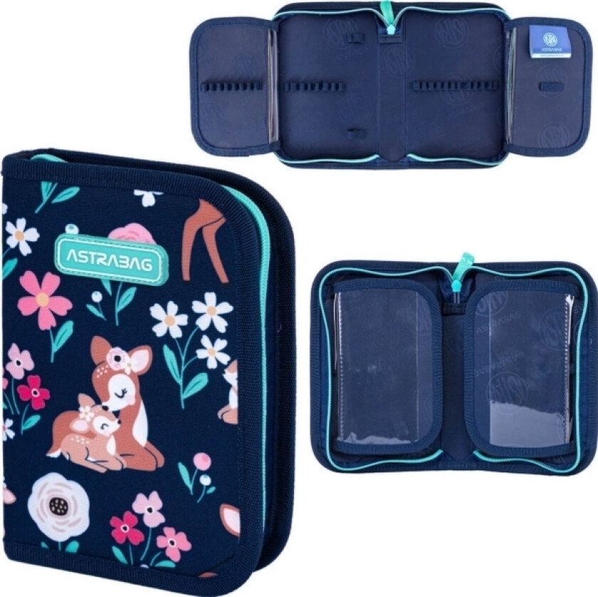 Pennal Enkelt Pennal Med Dobbel Klaff Uten Utstyr Baby Deer Hjort bag