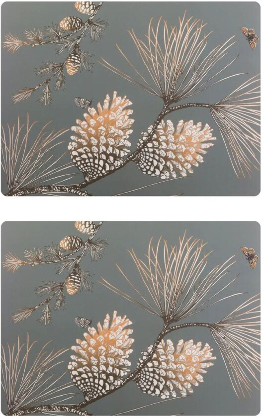 Pine Cone spisebrikke 2-pakn. Moss grey