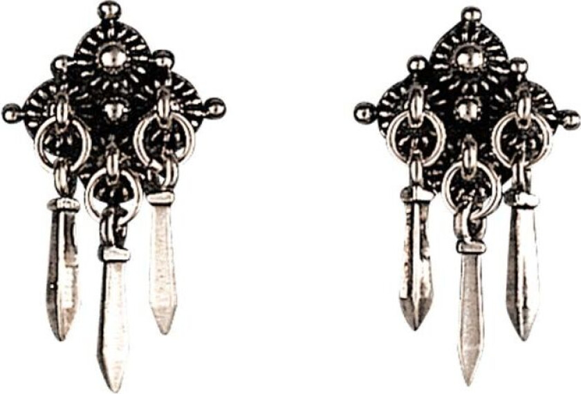 Øredobber Telemark i 830 oksidert sølv