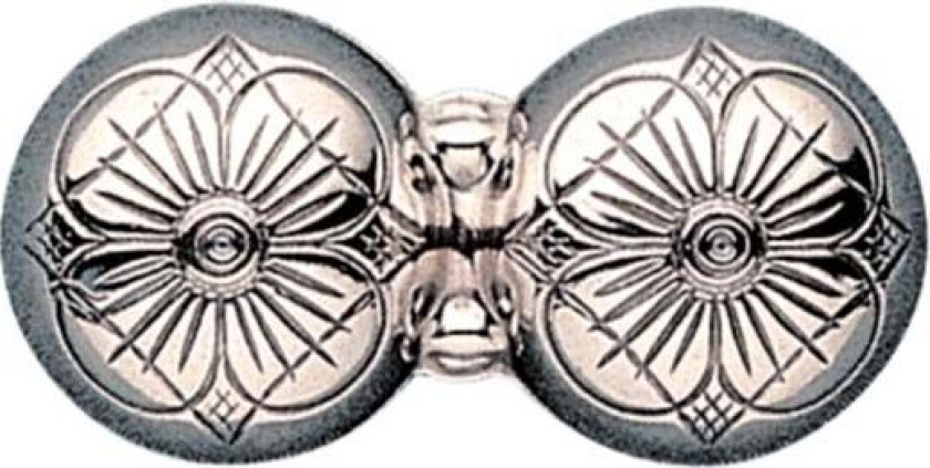 Halsknapp i 830 oksidert sølv