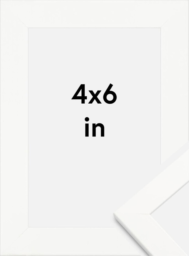 Ramme Trendline Hvit 4x6 Inches (10,16x15,2 Cm)