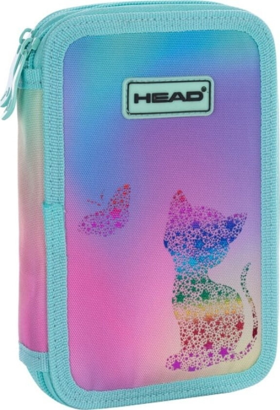 Pennal Dobbel Pennal Head Ombre Med En Søt Kattunge