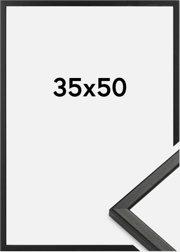 Ramme Kaspar Akrylglass Svart 35x50 Cm