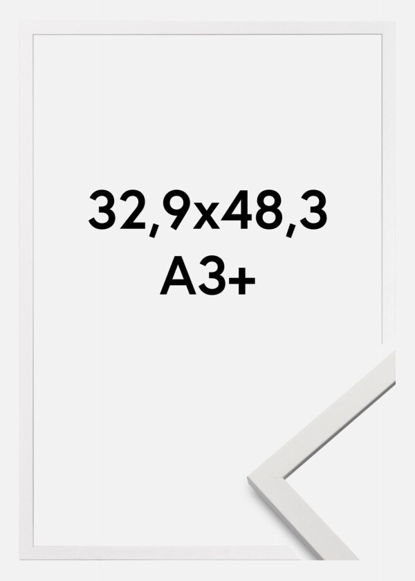 Ramme Edsbyn Hvit 32,9x48,3 Cm (A3+)