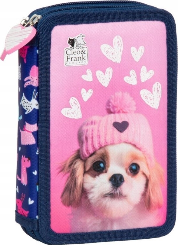 Cleo And Frank 42 Dog Two-Compartment Pencil Case With Accessories