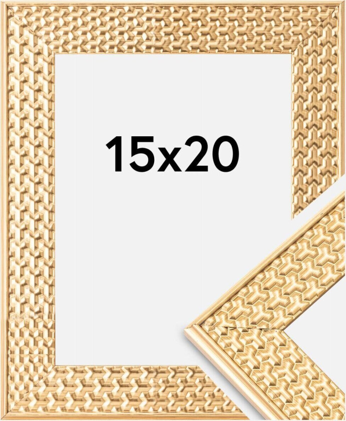 Ramme Grace Akrylglass Gull 15x20 Cm