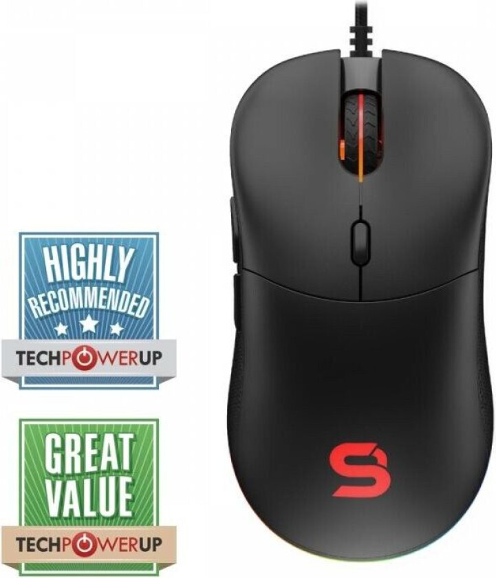 Spc Gear Gem Plus Gaming Mus Svart