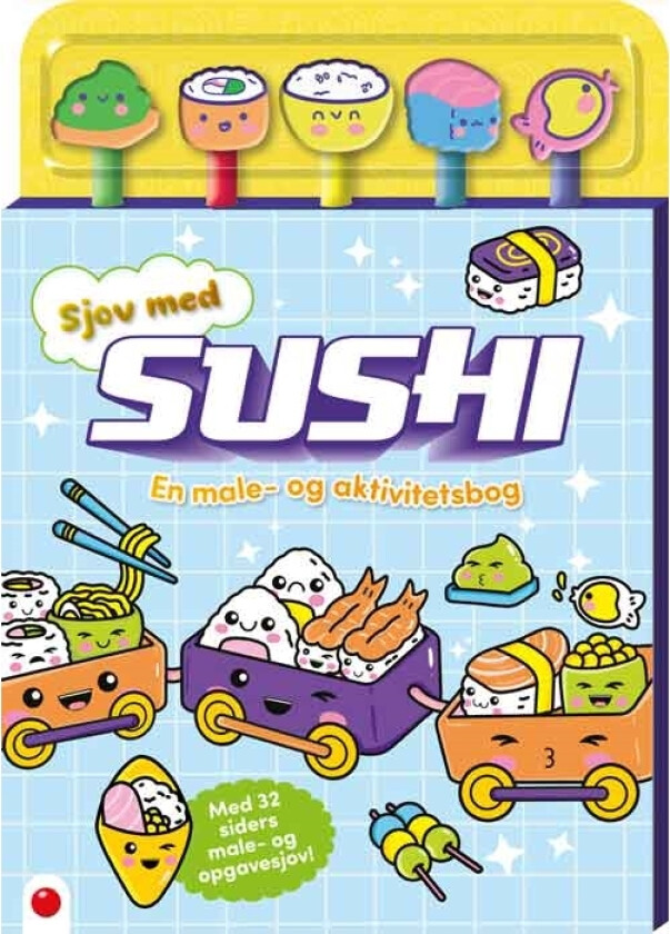 Aktivitetsbog Med Blyanter: Sjov Med Sushi