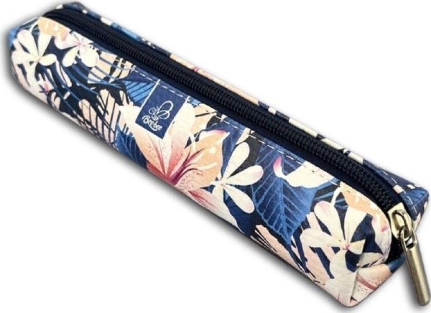 Bee-Bee Pennal Mini Rektangel Hibiscus Pennal På Blått