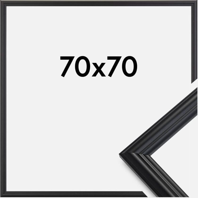 Ramme Siljan Akrylglass Svart 70x70 Cm